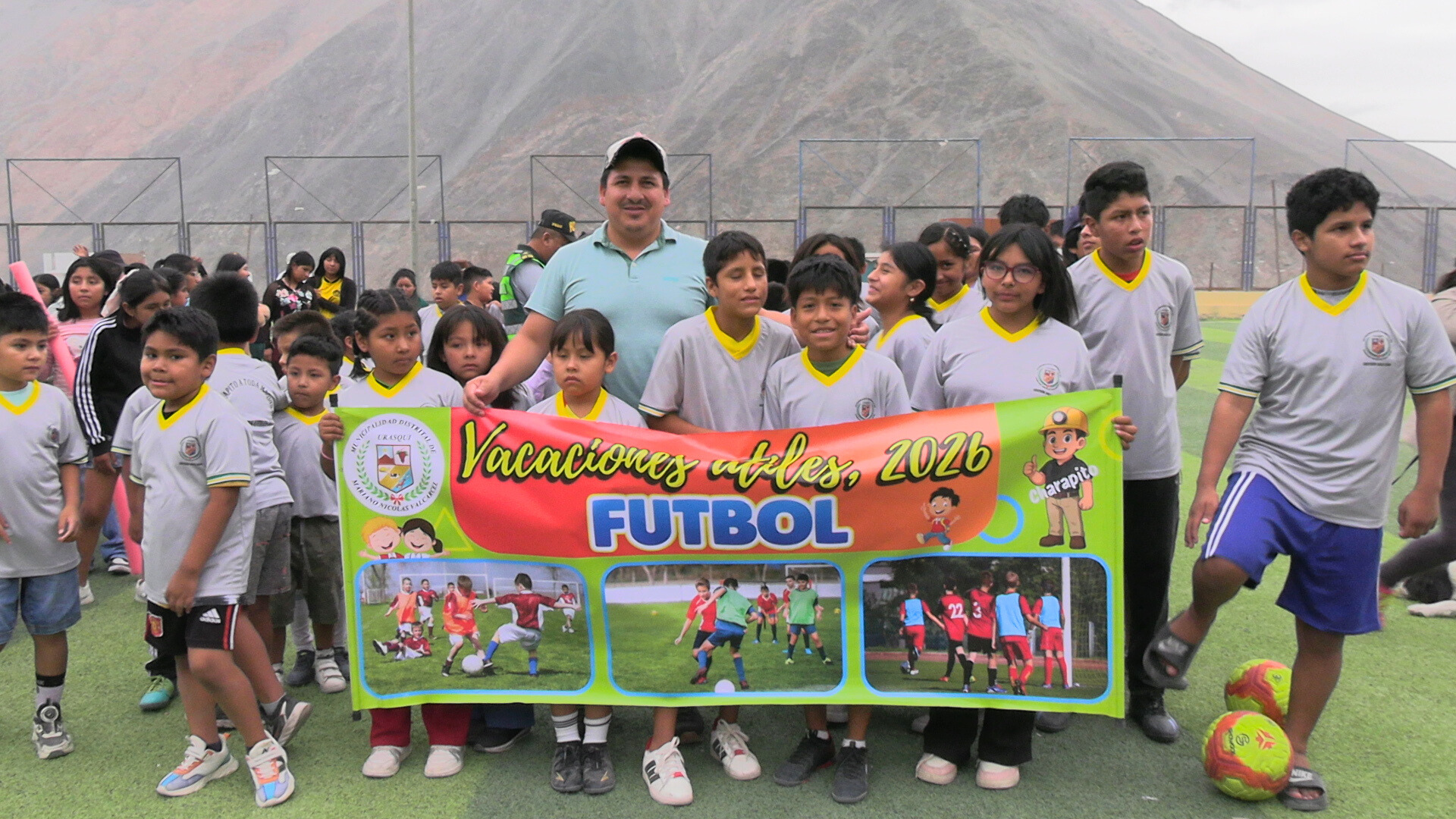 Inauguración de las vacaciones útiles 2026 en nuestro distrito mariano nicolás valcarcel